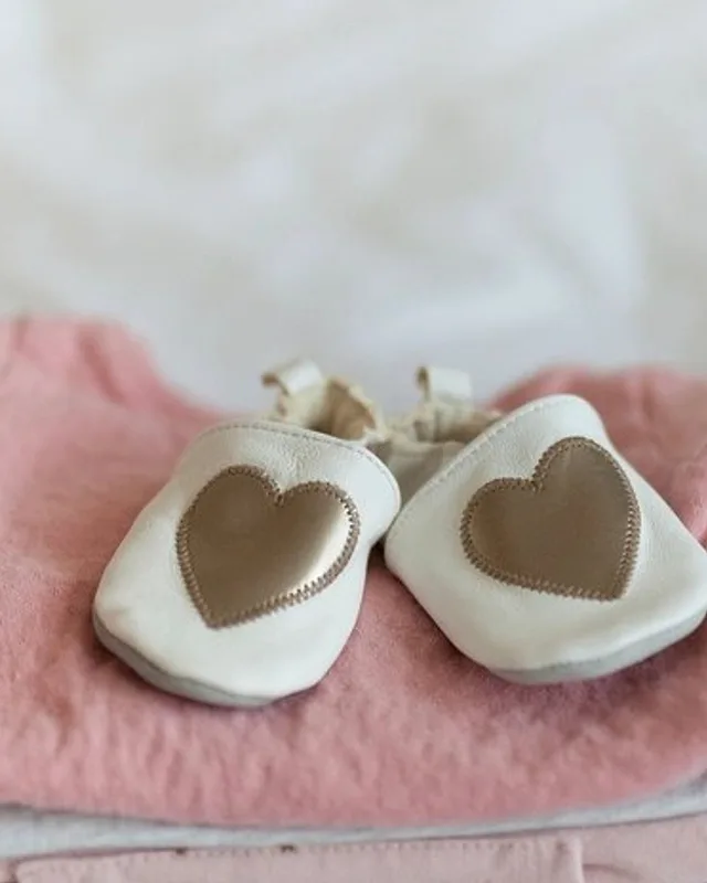 Heart Soft-Sole Booties