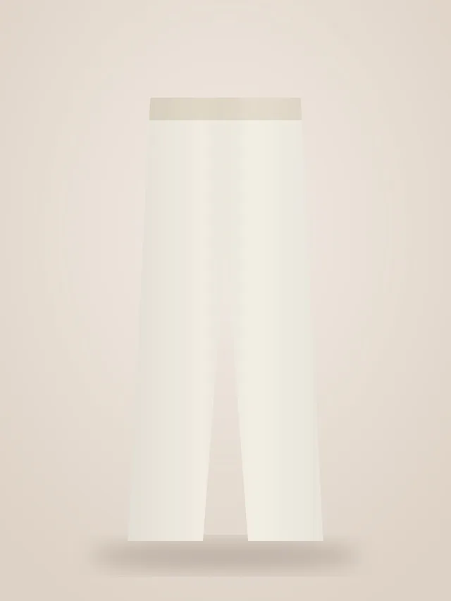 Wide-Leg Cotton Trousers