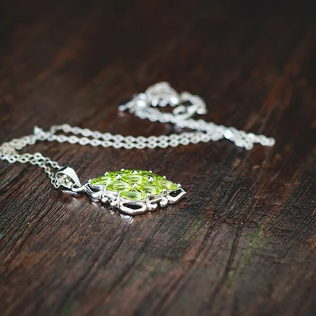Zabarjad Drop Pendant