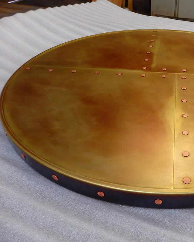 Hammered Brass Tray