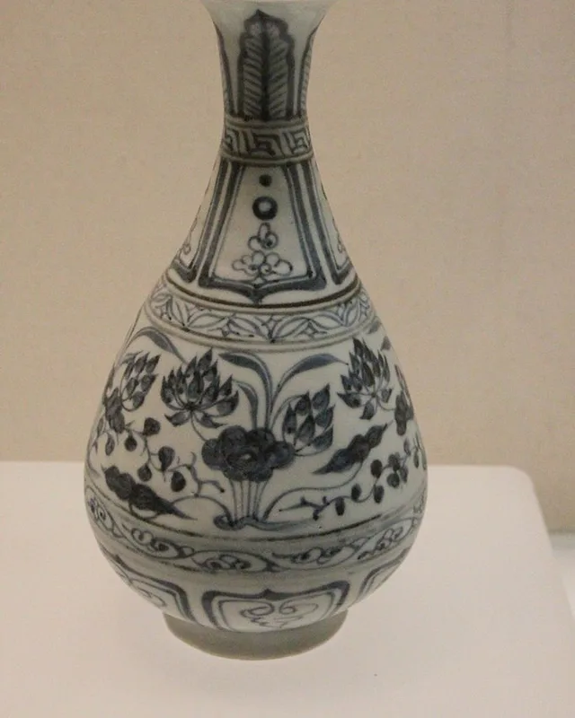 Blue & White Bottle Vase
