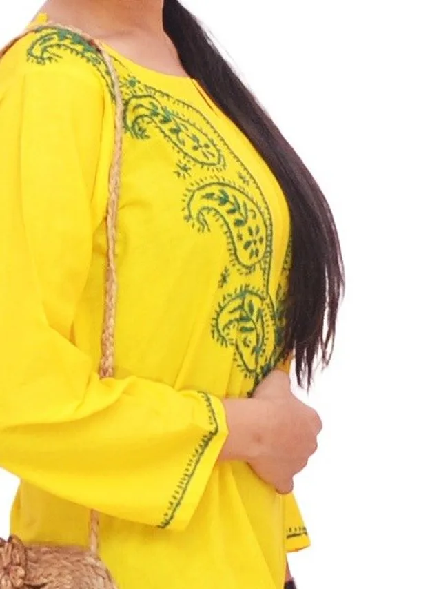 Kesar Chikankari Kurta